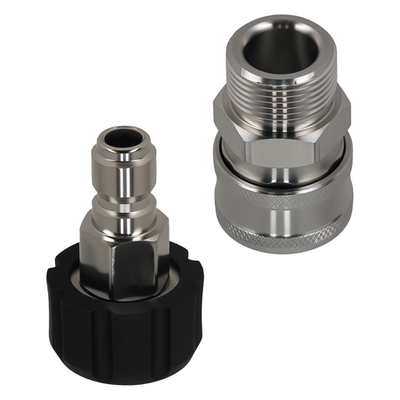 #ad #ad M22 14mm to 3 8quot; Quick Connect Adapter Pressure Washer Stainless Steel $17.25