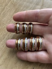 New Unisex Ring With Wood Inlay Sizes 7-13