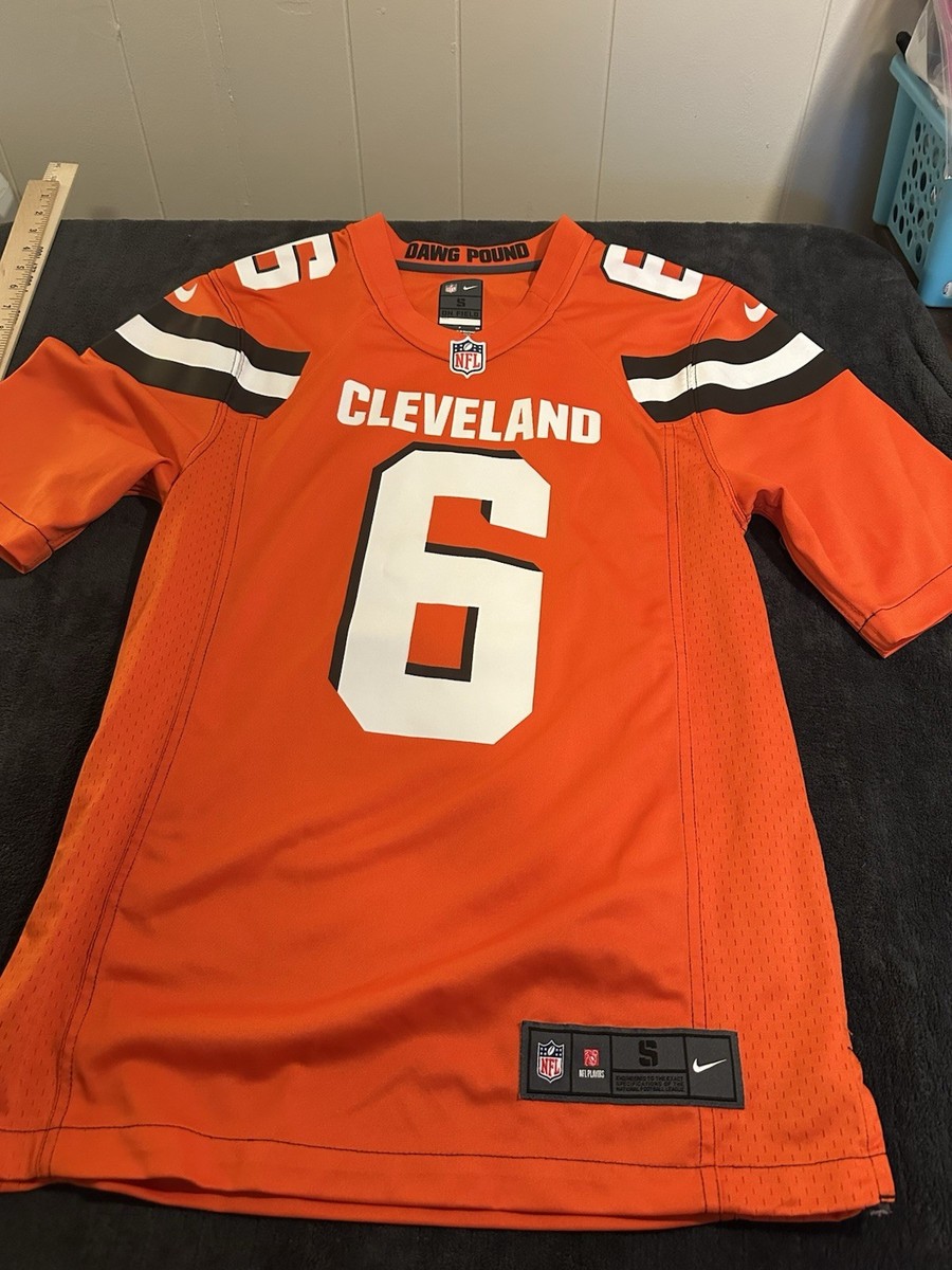 Nike Baker Mayfield Cleveland Browns Mens Small Orange Football