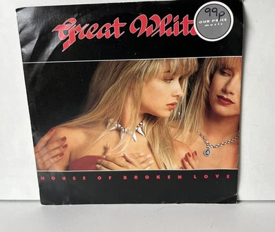 Great White - House Of Broken Love. 7" Single Classic Rock Vgc A1/B1 Press - Image 1 of 4