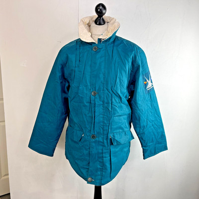 Helly Hansen Herren Vintage Wende Segel Jacke Gr. M türkis grün & weiß
