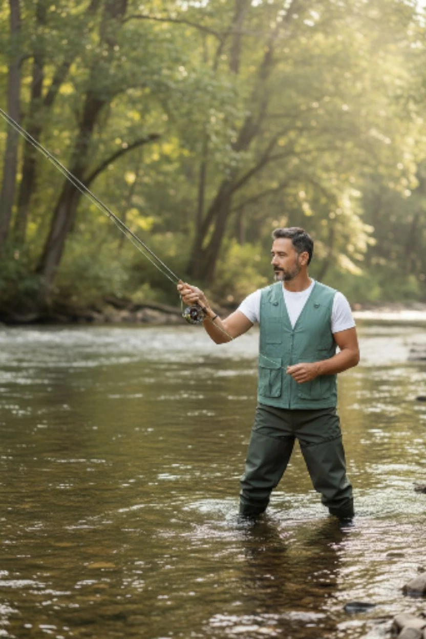 Duluth Trading Co Fishing Vest Mens Large Green Nylon Mesh Pockets Zip Angler
Opens in a new window