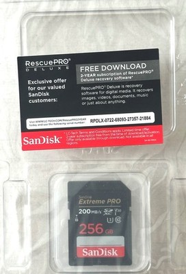 SanDisk Extreme PRO 256 GB SDXC SD-Speicherkarte    (wie) Neu