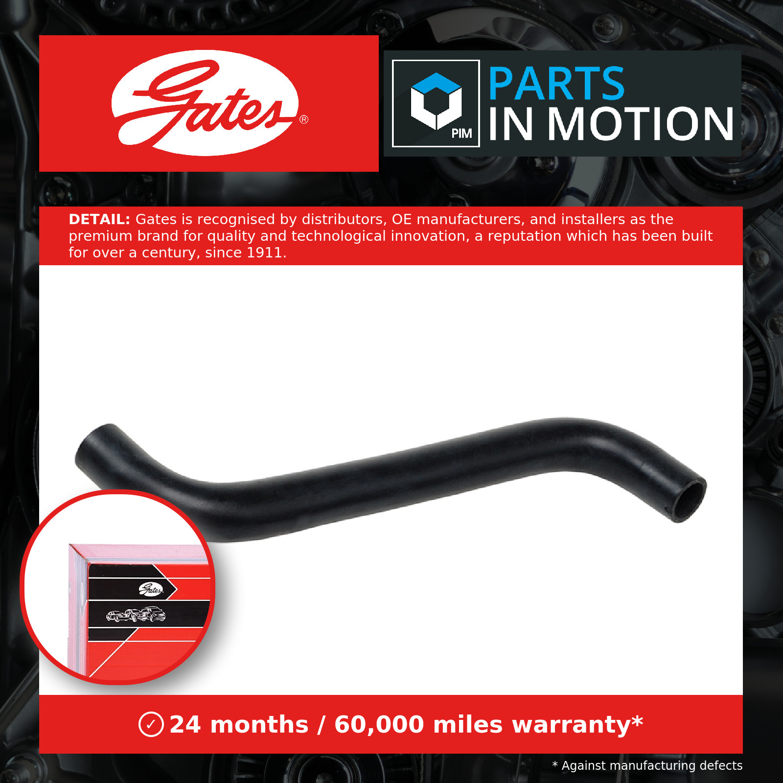 Radiator Hose Upper 05-2677 Gates Coolant 2150100QAF 4408637 91166702 7700312887 - Image 5