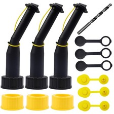 Gas Can Spout Replacement Universal Kit Leakproof Angle Nozzles Gasket Filter...