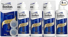 Boston Simplus Multi-Action Solution, 4X 120ml Contact Lens Solution for Rigid G