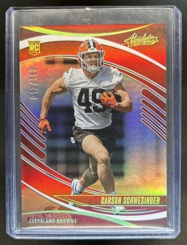 2025 Panini Absolute Carson Schwesinger Base (RAW)