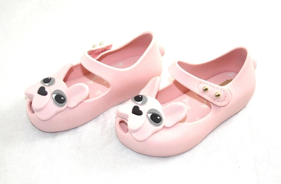 NIÑO PEQUEÑO 31488 MINI MELISSA ULTRAGIRL PERRO BB 01373 ROSA CLARO ZAPATO PLANO BEBÉS Foto 3 de 4