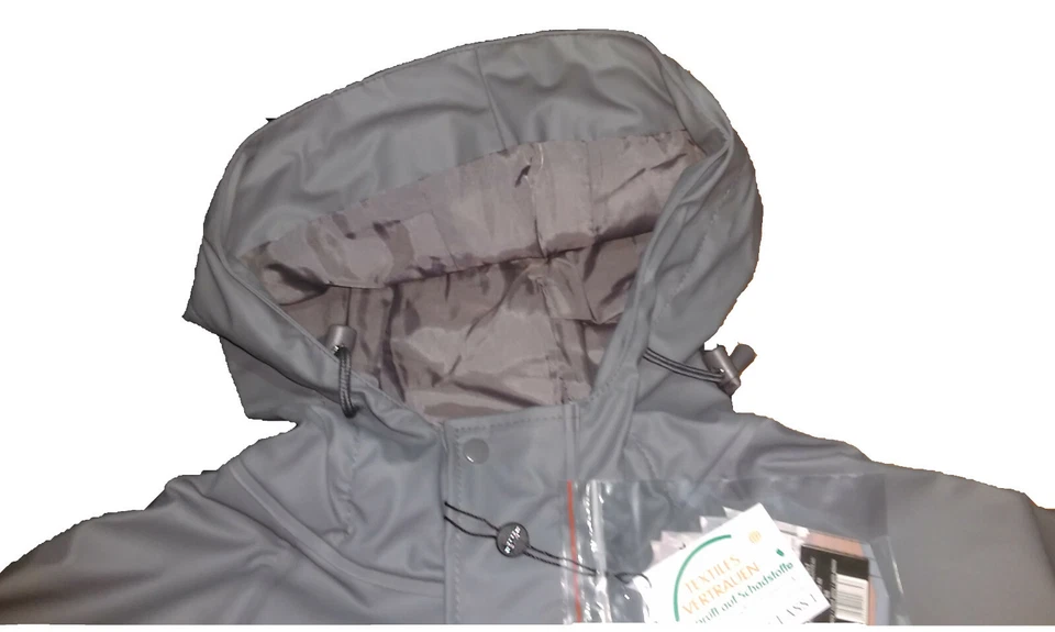 BMS HafenCity 56 Coat SoftSkin Friesennerz Regenmantel 100%wasserdicht grau grey - Bild 3 von 4