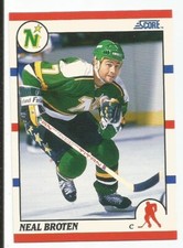 NEAL BROTEN 1990-91 SCORE CARD NM-MT+ CONDITION