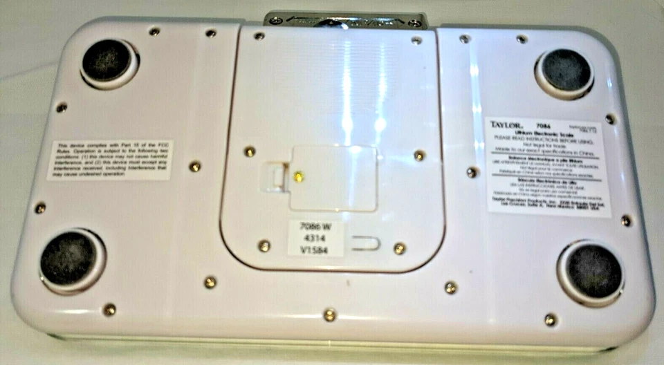 Báscula de peso personal electrónica de litio Taylor portátil baterías incluidas Foto 2 de 4