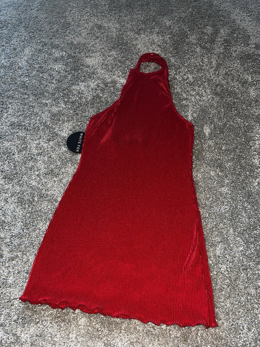 White Fox Up In The Air Mini Dress Red NWT Medium Halter Neck | eBay White Fox Up In The Air Mini Dress Red NWT Medium Halter Neck | eBay