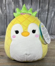 KellyToy Squishmallows 7.5" Piper the Penguin in Pineapple Costume NEW NWT