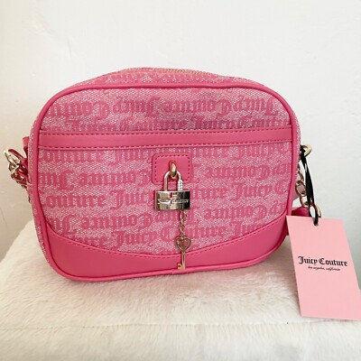 NEW Juicy Couture Hot Pink Crossbody Adjustable Strap NWT $79 NWT Juicy Couture Upgrade U Juicy Hot Pink Faux Leather  main image 3