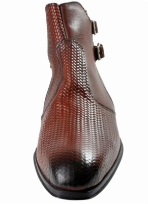 Assimi Brown Italian Leather Boots, Best Dress Boots for Men Assimi Brown Italian Leather Boots, Best Dress Boots For Men  main image 2