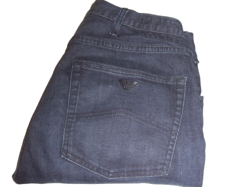 Credential Fælles valg nakke EMPORIO ARMANI J45 Slim Fit Jeans Stretch 9.5oz Denim W32 L33 Dark Blue  Mens | eBay