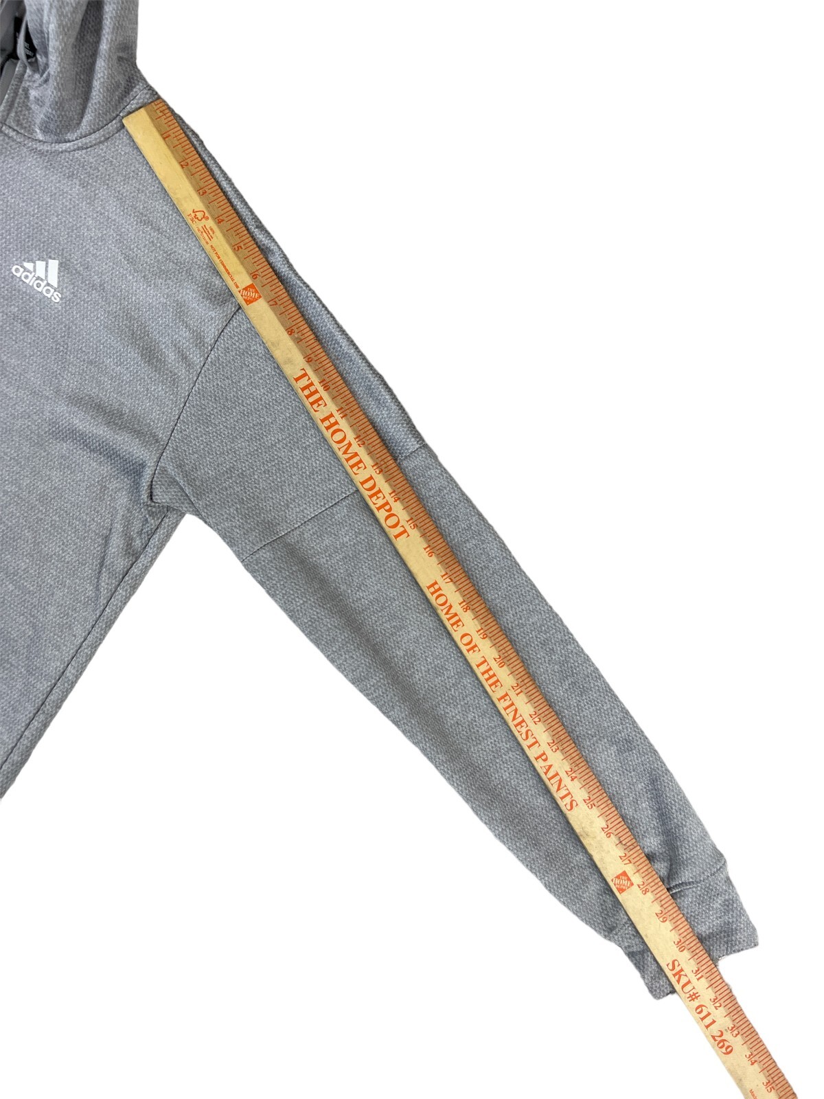 Adidas Climawarm Gray Zip Up Basic Jacket Size Me… - image 5