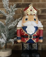 LED Resin Light Up Nutcracker Christmas Statue 2 Light Modes