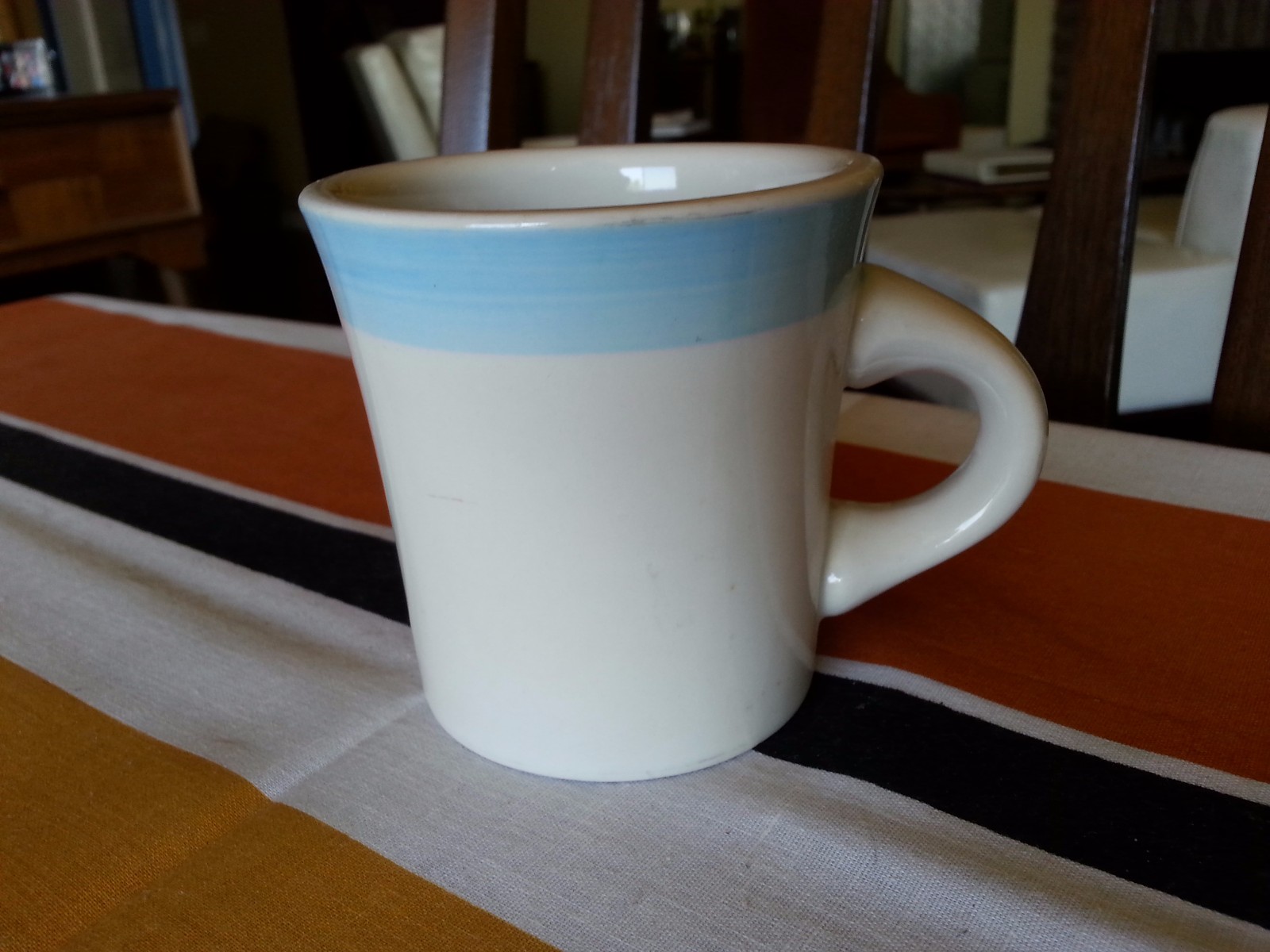 Vintage BABY BLUE DELCO RESTAURANT COFFEE MUG CUP DINER RETRO COFFEE SHOP WARE eBay