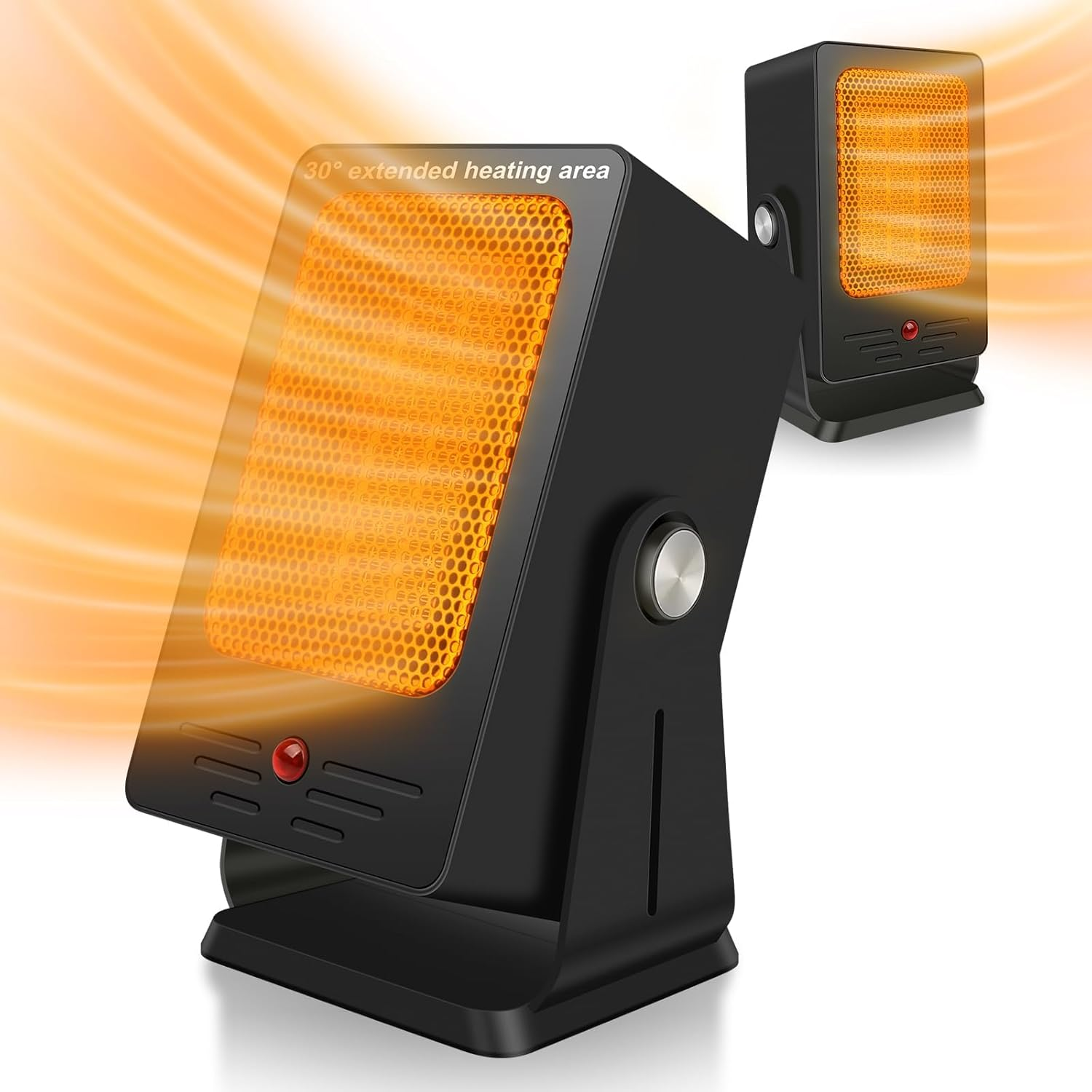 Portable Space Heaters for Indoor Use,Desktop Heater with 900W PTC 2S Fast Heati