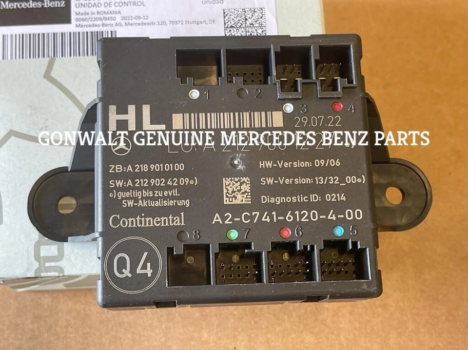 Mercedes Benz CLS400 CLS550 CLS63 AMG S 2012-2018 Control Module OE 2129001227 - Image 2 of 3