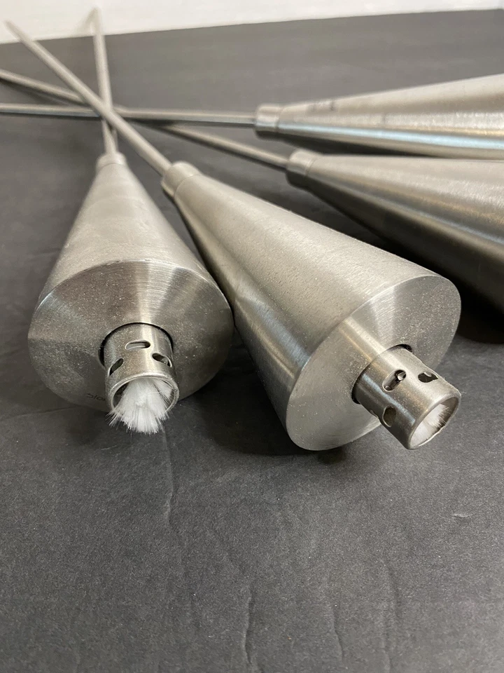 "Juego de 4 antorchas de acero inoxidable Blomus montadas 18"" de largo nuevas sin caja" Foto 4 de 4