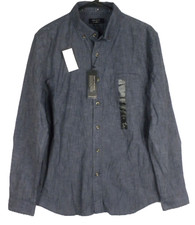 Banana Republic Men's Slate Blue Button-down Long Sleeve Shirt Size M