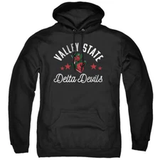 Mississippi Valley State University Adult Pullover Hoodie Devils, Black, S-3XL
