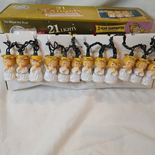 Christmas Angels String Lights Vintage Hallmark 9.5 feet 21 Angels Brand NEW - Picture 6 of 6