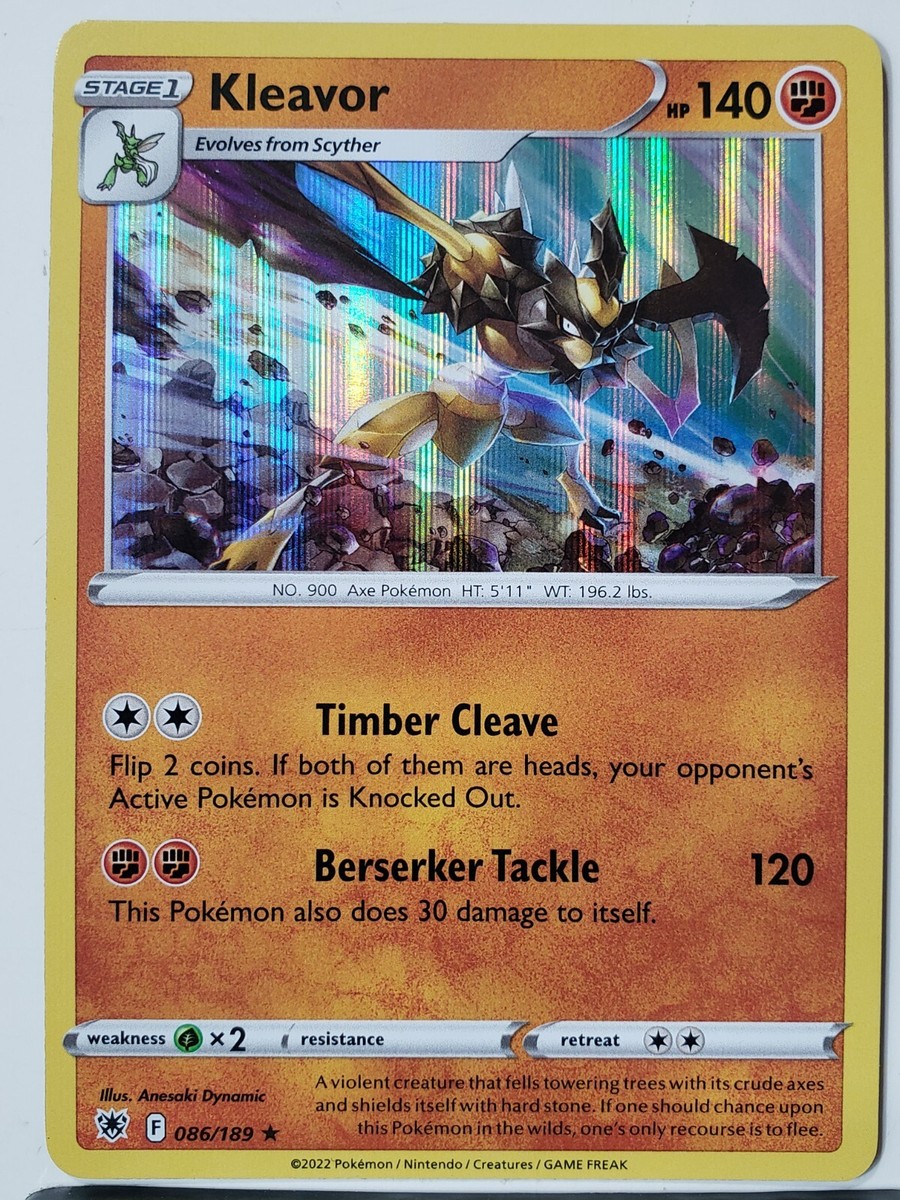 HOLO Kleavor 086/189 NM - Astral Radiance Pokemon Card - $2