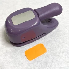 EK Success Purple Paper Shaper Rectangle Tag Design