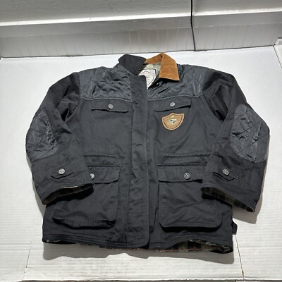 Vintage Mulberry Street Hunting classics Coat Mens Large Heavyweight Zip Patch