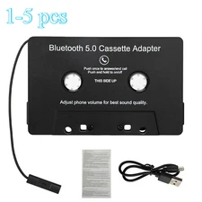 Bluetooth 5.0 Car Audio Stereo Cassette Tape Adapter To Aux for iPhone Samsung