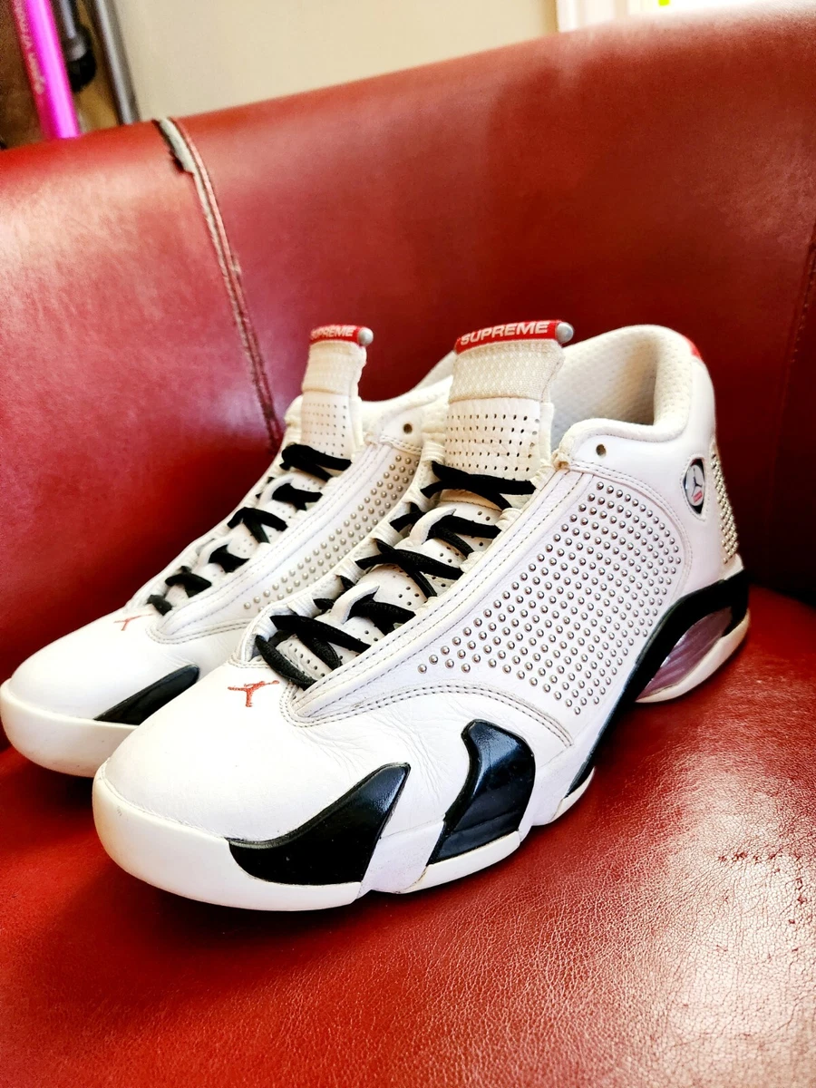 Air Jordan 14 Retro x Supreme 'White' BV7630-106