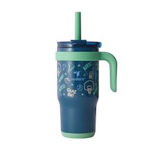 Insulated Stainless Steel Kids Tumbler 18oz Spill-Proof Straw Handle Cup