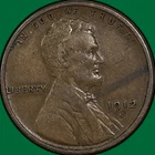 1912-S Lincoln Wheat Cent Extremely Fine XF Coin #33312
