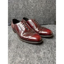 Bostonian Windsor Mens 9.5 D Burgundy Leather Oxford Dress Shoes Made in USA