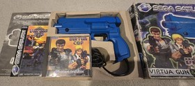 Virtua Cop Sega Saturn Virtua Gun Set Boxed & Complete.  Rare.