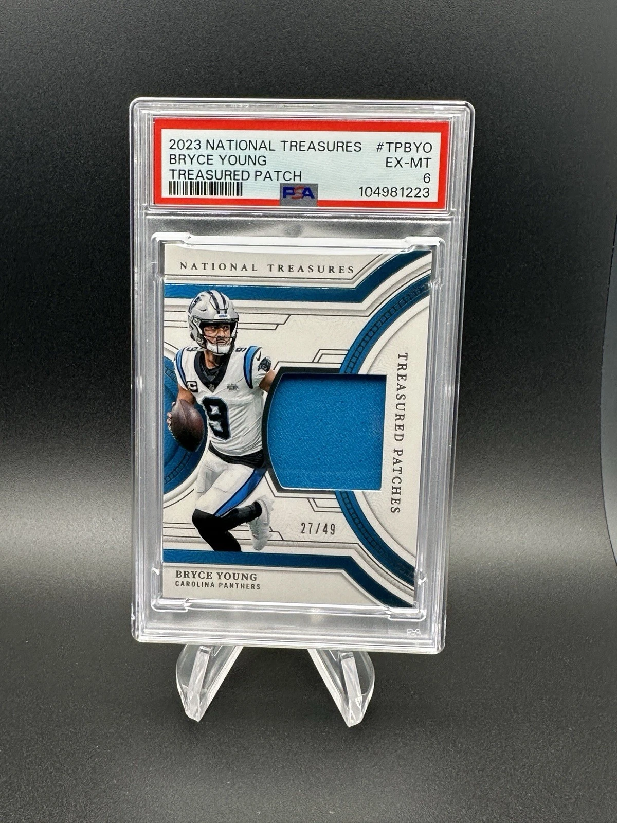 Bryce Young Panini National Treasures Treasured Patches #TPBYO Base