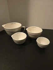 Creative CO-OP Microwave Oven Safe Bowl Shape Measuring Cups Shades Of Grey