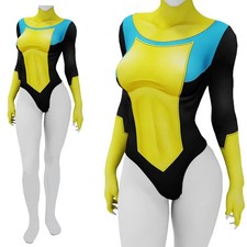 Woman Invincible Cosplay Bodysuit Suit Cos Swimsuit Costume Adult Kids Halloween