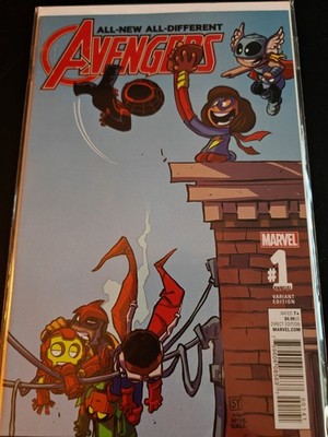 Marvel Comics  All-New All-Different Avengers 1 2016 Skottie Young Variant Cover