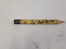 POLL PARROT Shoes Advertising Cardboard PENCIL CASE  Vintage 11 3/4" Red