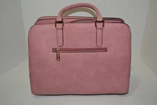 Dasein Brand Womens Handbag Top Handle Satchel Purse Set Pink in color