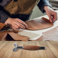 Stabiles Edelstahl Leder Schnitzwerkzeug mit handgefertigtem Holzgriff