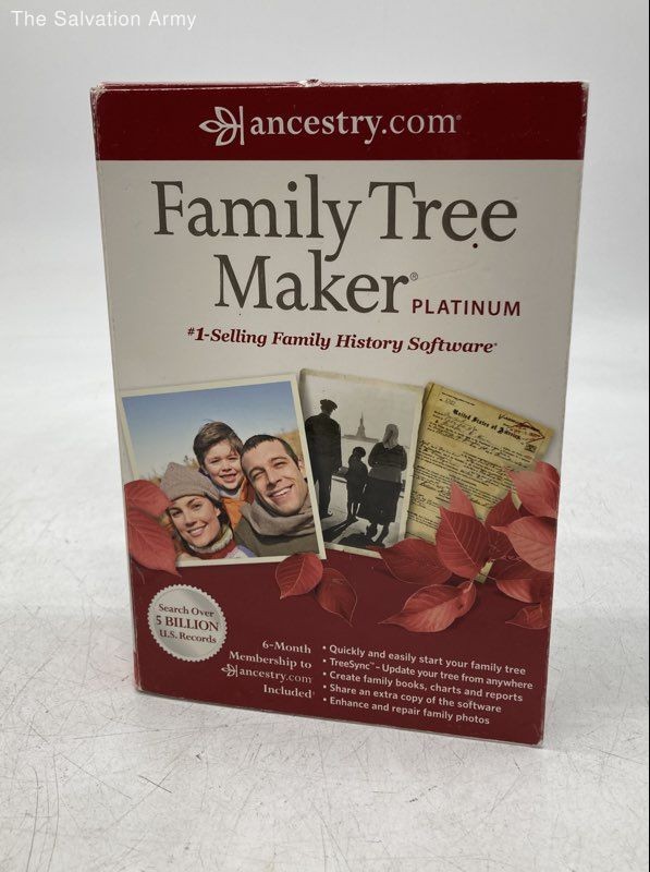 Ancestry Family Tree Maker Platinum 6-Month Membership History Genealogy Kit