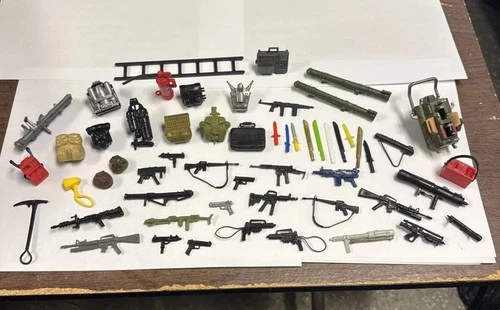 VHTF 1980s Accessories Weapons Lot Of 55+ Vintage Original G.I. Joe 3.75” NM+ 🔥