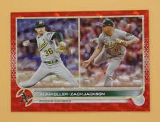 2022 Topps Update Zach Jackson/Adam Oller 179/199 Red Foil #US254 Athletics