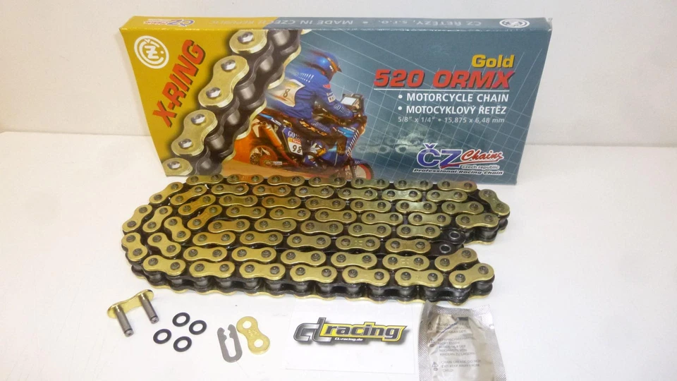 Kette Cz Chains 520 Ormx X-Ring verstärkt 118 Glieder Enduro Cross Mx Sumo - Bild 2 von 4