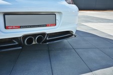 Street+ Heck Ansatz Flaps passend für Porsche CAYMAN S 987C schwarz Hochglanz